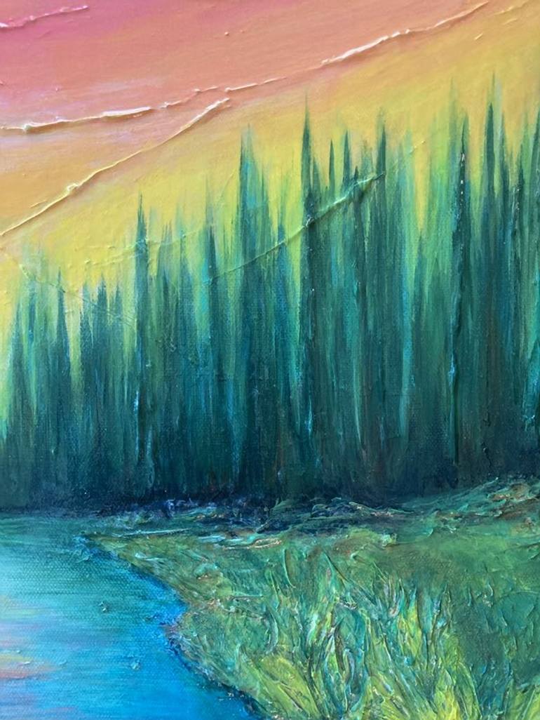 Original Abstract Landscape Painting by Julia DiSano