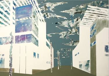 Print of Abstract Architecture Paintings by Peter Matyasi