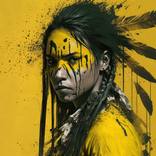 Yellow Nativepunk #1 by John Williams