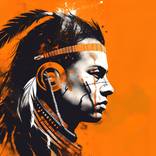 Orange Nativepunk #1 by John Williams