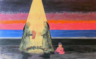 Print of Surrealism Children Paintings by Serhii Bilyk