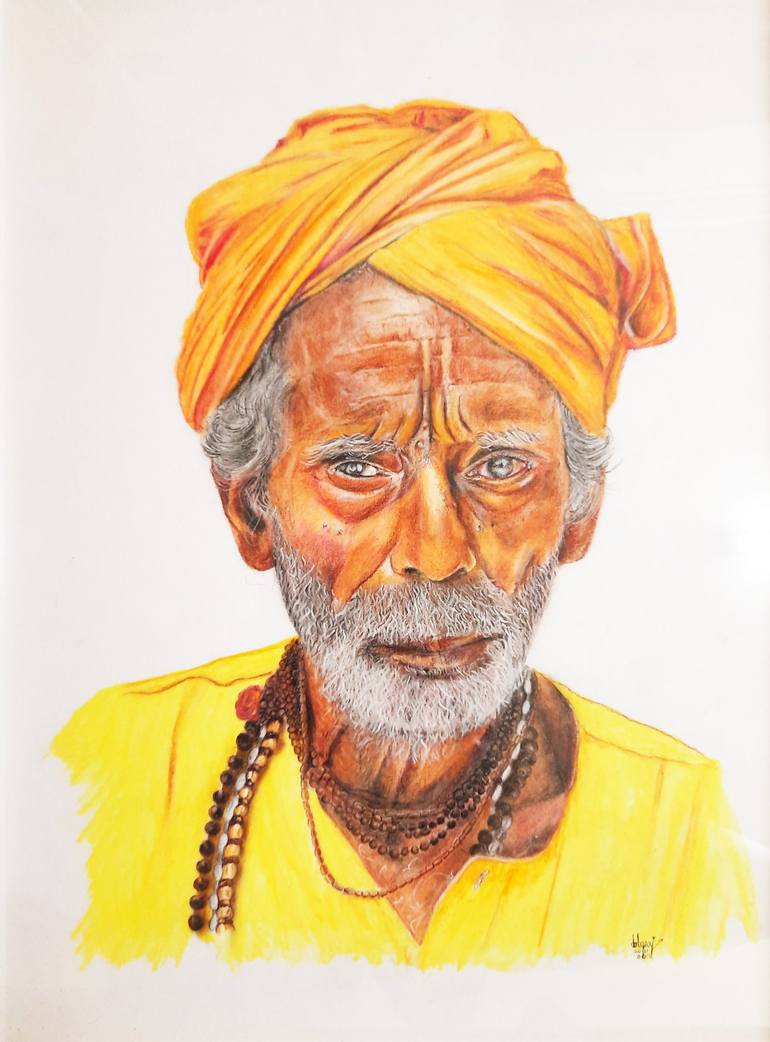Original People Painting by Rajesh Sharma