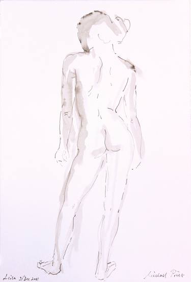 Original Figurative Nude Drawings by Michael Price