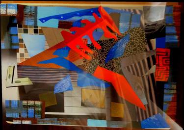 Print of Modern Abstract Collage by Melvin Clive Bird