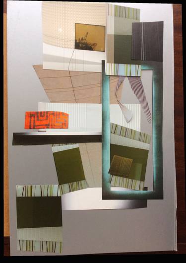 Original Conceptual Abstract Collage by Melvin Clive Bird