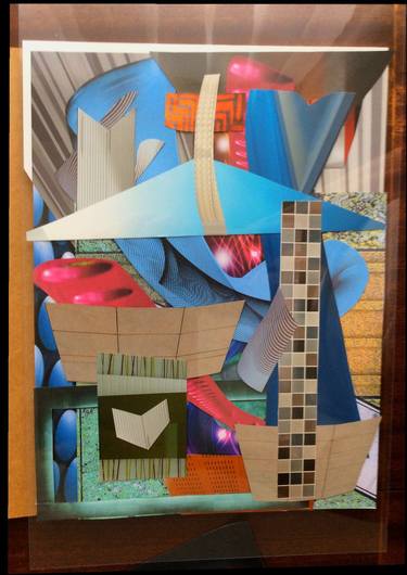 Original Modern Abstract Collage by Melvin Clive Bird