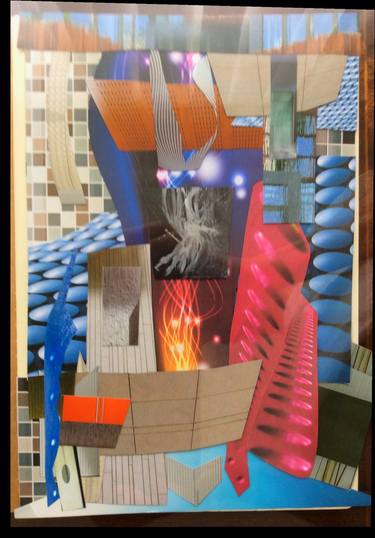 Print of Modern Abstract Collage by Melvin Clive Bird
