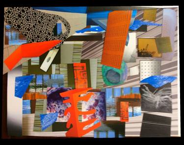 Print of Abstract Collage by Melvin Clive Bird