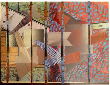 Original Abstract Collage by Melvin Clive Bird