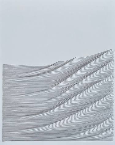 Original Black & White Abstract Drawing by Mark Rebennack