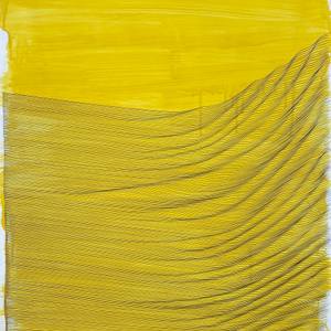 257 Exhales in Black on Darkened Yellow
