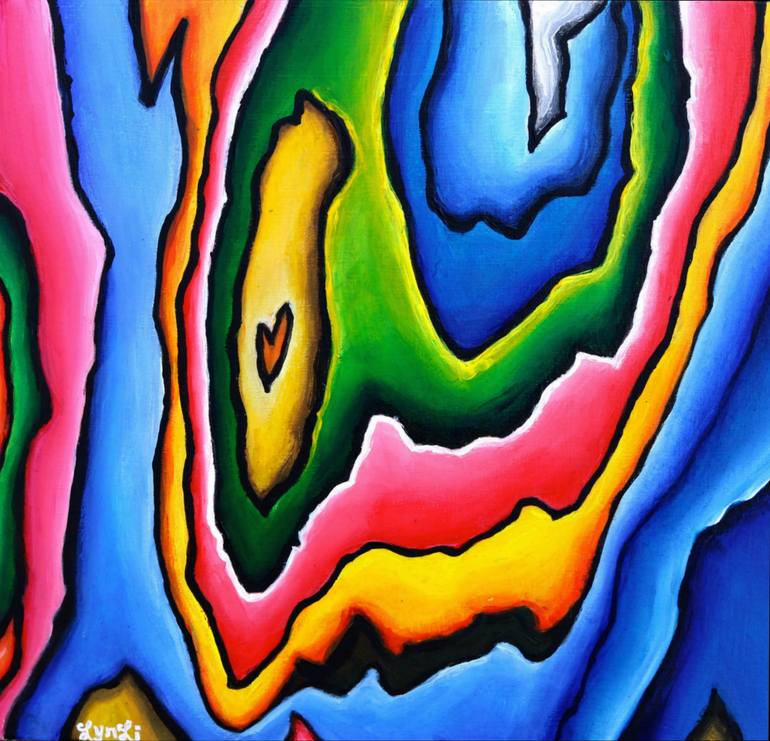Original Abstract Expressionism Abstract Painting by Lyn Li