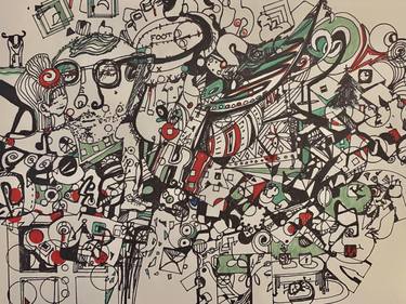 Original Abstract Mixed Media by Jo-Anne Sachs Ross