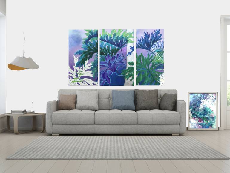 Philodendron Phantasy Painting by Anika Savage | Saatchi Art