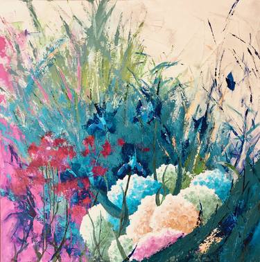 Original Abstract Floral Paintings by Anika Savage