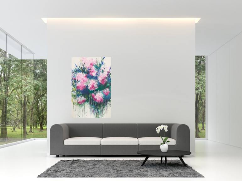 Original Abstract Botanic Painting by Anika Savage