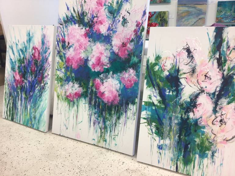 Original Abstract Botanic Painting by Anika Savage