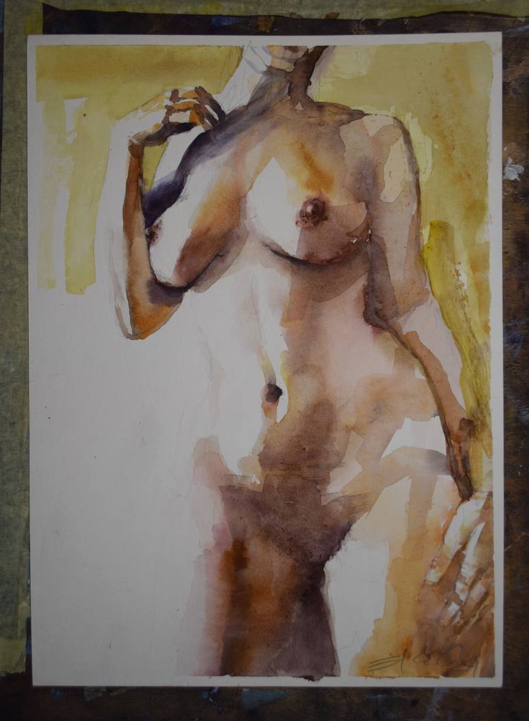 Original Figurative Nude Painting by Goran ŽIgolić