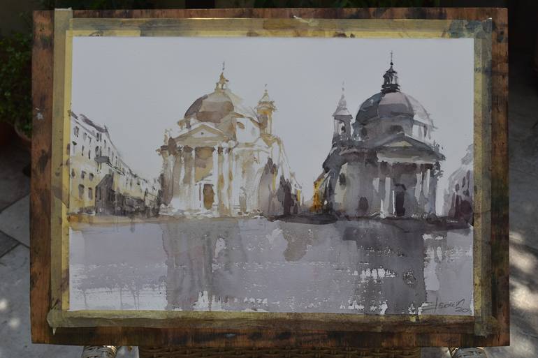 Original Figurative Cities Painting by Goran Žigolić