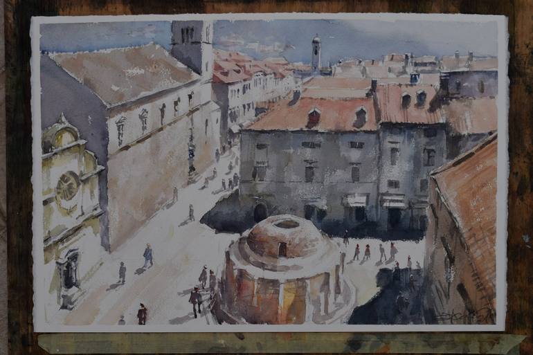 Original Figurative Cities Painting by Goran Žigolić