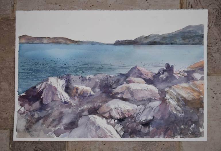 Original Figurative Seascape Painting by Goran ŽIgolić