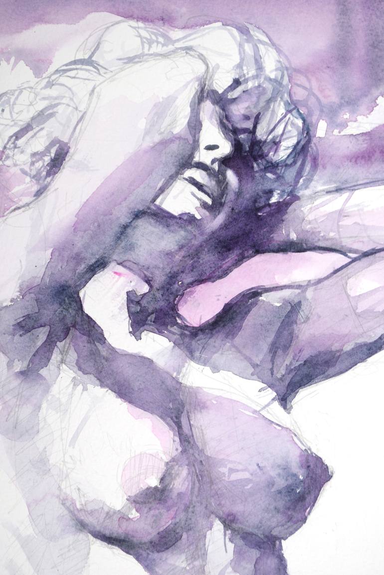 Original Impressionism Nude Painting by Goran ŽIgolić