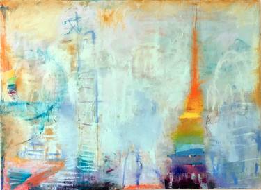 Original Abstract Expressionism Abstract Paintings by Mira M White