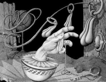 Original Surrealism Fantasy Drawings by Geni Gorani