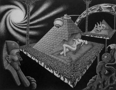 Original Surrealism Fantasy Drawings by Geni Gorani