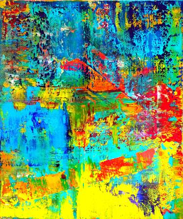 Saatchi Art Artist Werner Fassbender; Paintings, “Abstract Painting yellow red blue DSC03467” #art