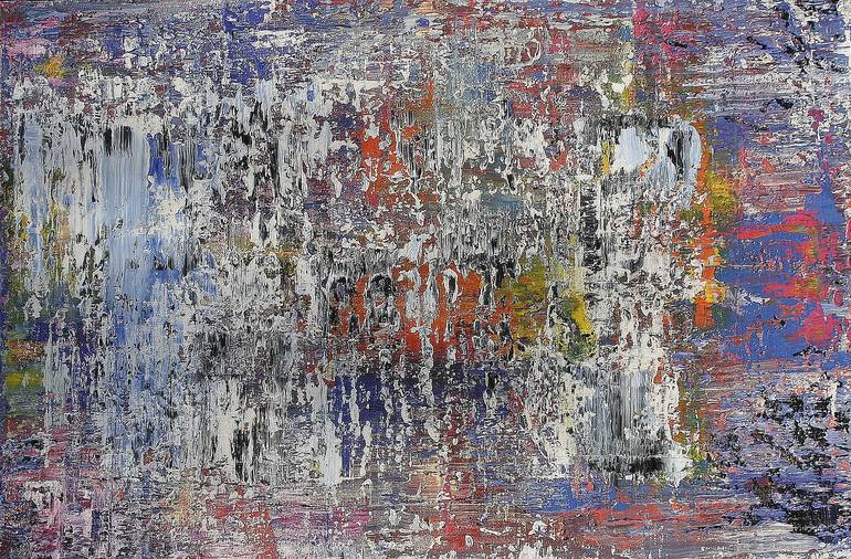 Original Abstract Expressionism Abstract Painting by Werner Fassbender