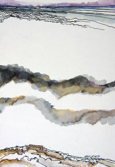 Original Abstract Expressionism Landscape Drawings by kah wah tan