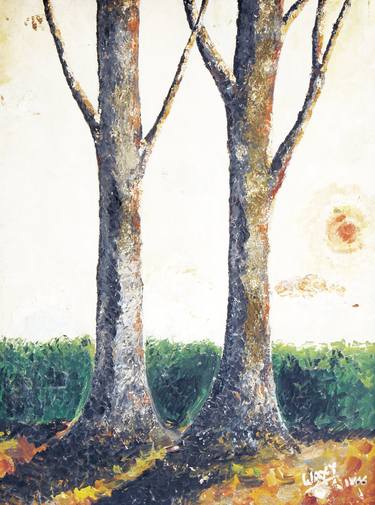 Print of Abstract Expressionism Tree Paintings by kah wah tan