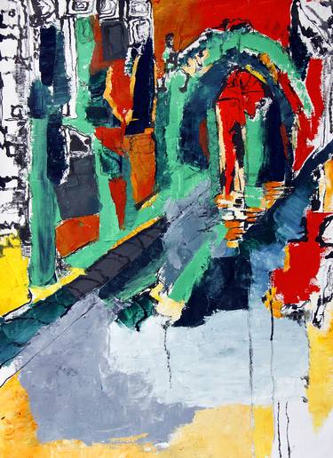 Print of Abstract Expressionism Architecture Paintings by kah wah tan