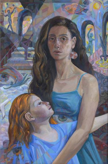 Print of Figurative Family Paintings by Viktoriya Basina