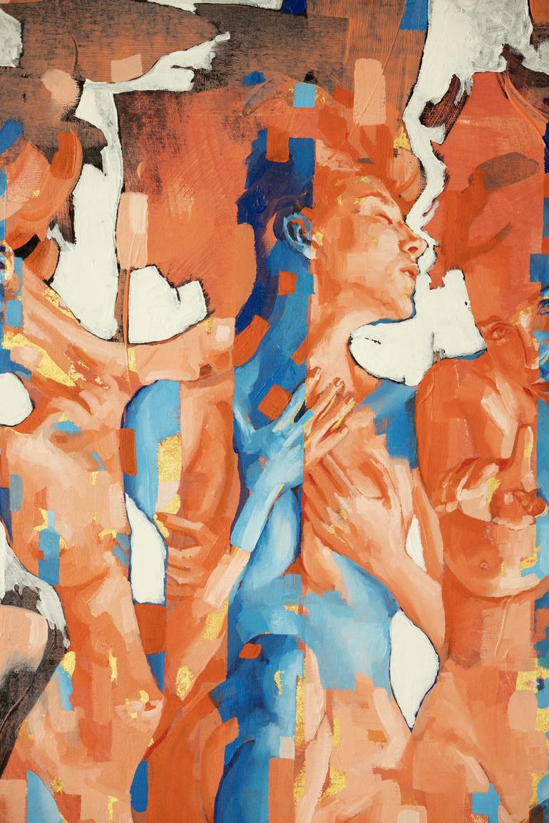 Original Expressionism Body Painting by Eduardo Landa