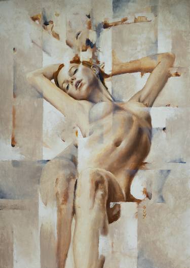 Original Figurative Nude Paintings by Eduardo Landa