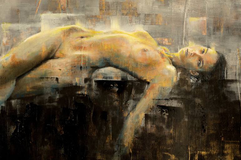 Original Modern Nude Painting by Eduardo Landa