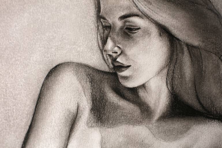 Original Figurative Nude Drawing by Eduardo Landa