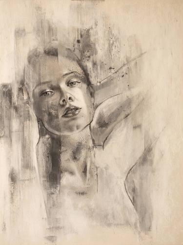 Original Figurative Women Drawings by Eduardo Landa