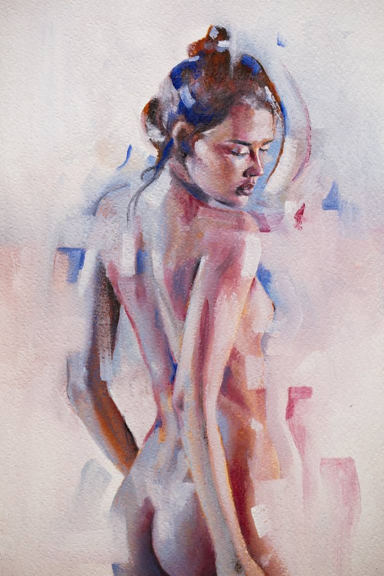 Original Figurative Nude Painting by Eduardo Landa