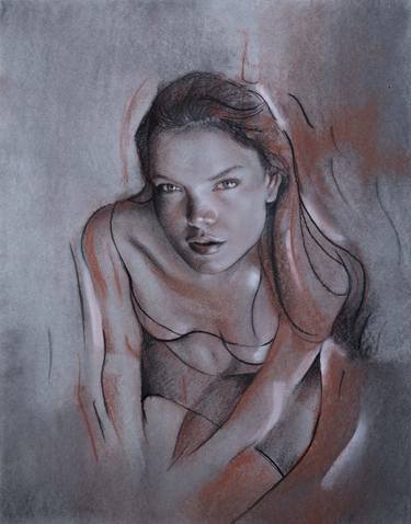 Original Women Drawings by Eduardo Landa