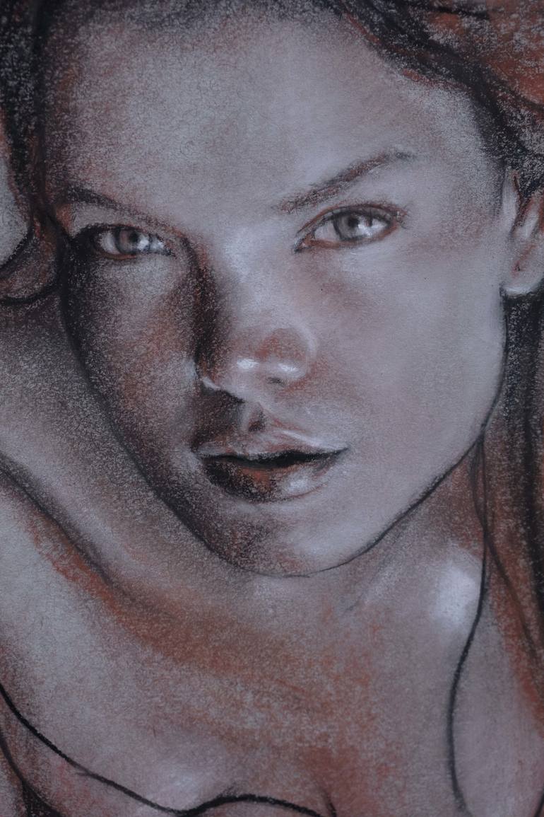 Original Figurative Women Drawing by Eduardo Landa