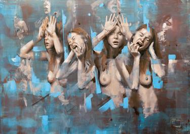 Print of Expressionism Nude Paintings by Eduardo Landa