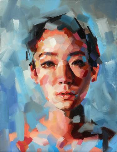 Print of Abstract Expressionism Portrait Paintings by Yi Shin Chiang