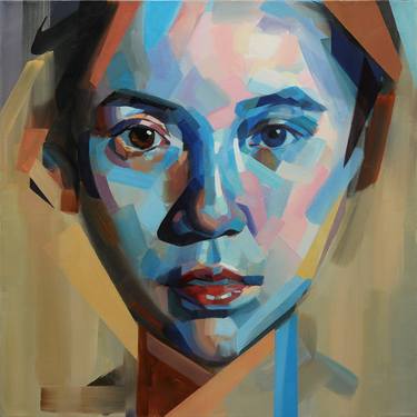 Print of Abstract Expressionism Portrait Paintings by Yi Shin Chiang