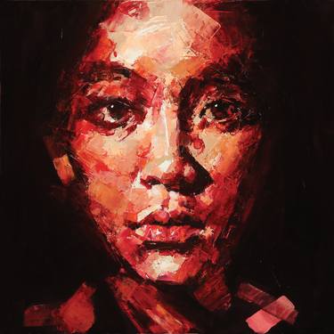 Print of Abstract Portrait Paintings by Yi Shin Chiang