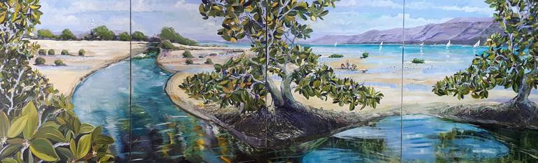 Original Fine Art Seascape Painting by Kym Ware