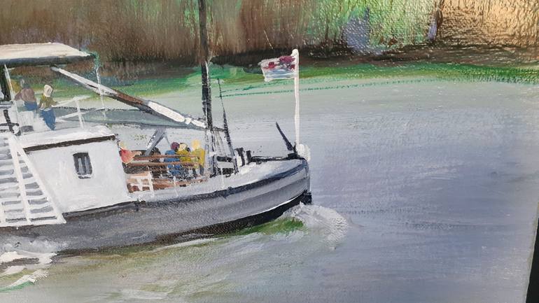 Original Boat Painting by Kym Ware