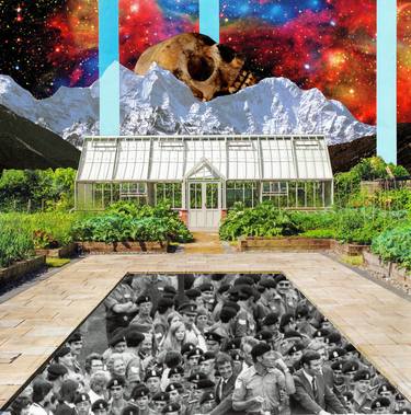 Original Conceptual Botanic Collage by Paul Ward
